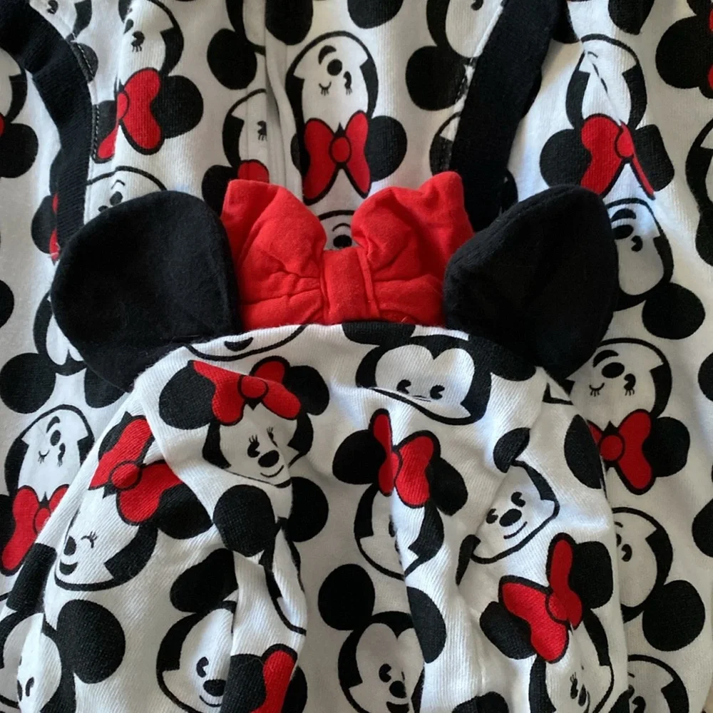 The Disney Store Mickey and Minnie Pajama Onesie - Size Medium - EUC - Picture 10 of 12